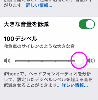 最大にした場合